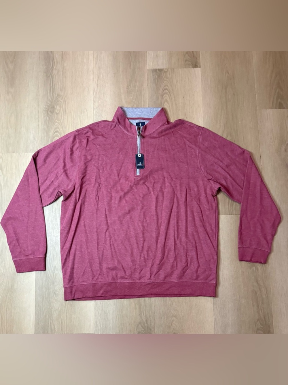 Johnnie-O Men's Sully Quarter-Zip Sweater Pullover - Red XXL NWT